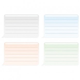 Наклейка для тетрадей, HATBER, европодвес, комплект 16 шт., "Цветная", 165х200 мм, Накл 14729, O181843