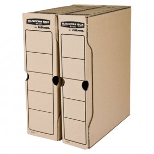 Короб архивный FELLOWES "Bankers Box "Basic", 325х260х260 мм, клапан, микрогофрокартон, бурый