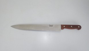 Нож поварской DECO, лезвие 33 см, деревянная ручка