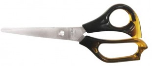 Ножницы DOLCE COSTO, 180 мм, пластик под янтарь, комбинированный