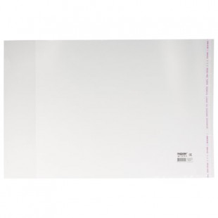 Обложка для учебников ПИФАГОР, 250х380 мм, ПП, 70 мкм, прозрачный