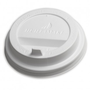 Крышки-клапаны стакана одноразовые HUHTAMAKI, 80 мм, пс, белый, комплект 100 штук