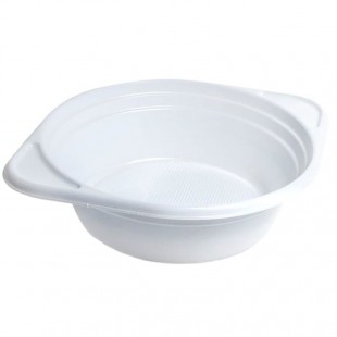 Тарелки суповые одноразовые IP, 500 мл, белый, особопрочные, комплект 100 штук