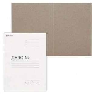 Папка-обложка BRAUBERG, 300 г/м2, картон, белый