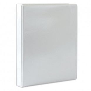 Папка на 4 кольцах BRAUBERG "Панорама", 35 мм, ПВХ, белый