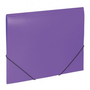 Папка на резинках BRAUBERG "Office", 37 мм, 500 мкм, фиолетовый