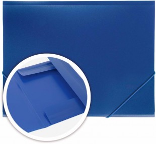Папка на резинках DOLCE COSTO, 20 мм, 350 мкм, синий