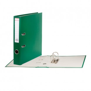 Папка-регистратор BRAUBERG, 50 мм, пластик, зеленый