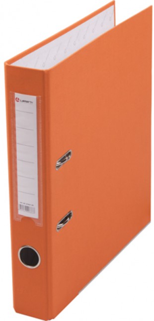 Папка-регистратор LAMARK, 50 мм, пластик, оранжевый