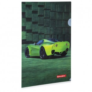 Папка-уголок BRAUBERG "Sport Car", А4, 150 мкм, дизайн