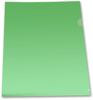 Папка-уголок LAMARK, А4, 180 мкм, прозрачный зеленый