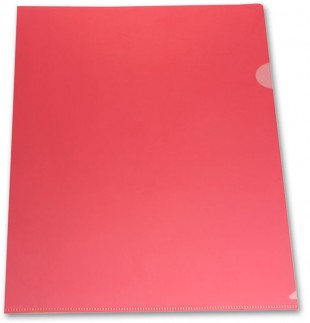 Папка-уголок LAMARK, А4, 180 мкм, прозрачный красный