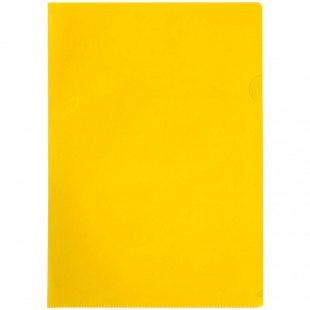 Папка-уголок OFFICE SPACE, А4, 100 мкм, прозрачный желтый