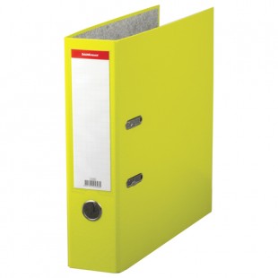 Папка-регистратор ERICH KRAUSE "Neon", 70 мм, ламинированный, желтый