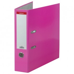 Папка-регистратор ERICH KRAUSE "Neon", 70 мм, ламинированный, розовый