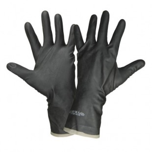 Перчатки защитные SV "Тип 2", размер L, латекс, черный