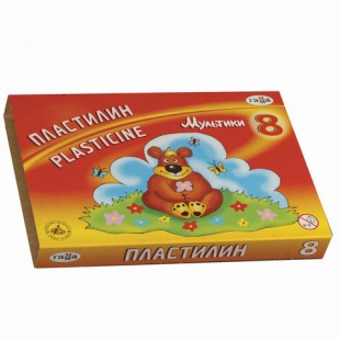 Пластилин ГАММА "Мультики", 8 цветов, 160 г, стек