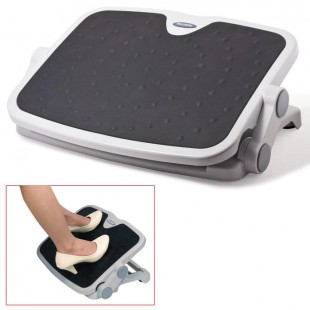 Подставка для ног BRAUBERG, 450х350 мм, пластик, серый