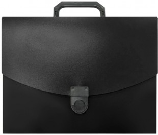 Портфель пластиковый DOLCE COSTO, А4, 240х320х30 мм, 600 мкм, черный