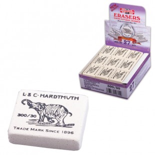 Резинка стирательная KOH-I-NOOR "Слон" 300/30, 35,5х28,5х10 мм, белый