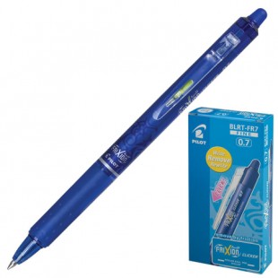 Ручка гелевая стираемая автоматическая PILOT "Frixion Clicker", грип, узел 0,7 мм, синий