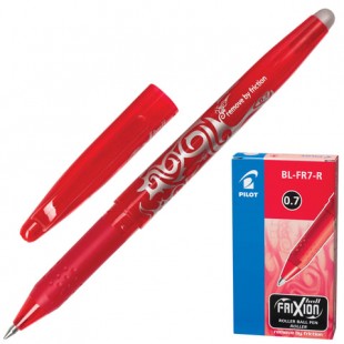 Ручка "Пиши-стирай" гелевая PILOT BL-FR-7 "Frixion", толщина письма 0,35 мм, красная