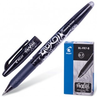 Ручка "Пиши-стирай" гелевая PILOT BL-FR-7 "Frixion", толщина письма 0,35 мм, черная