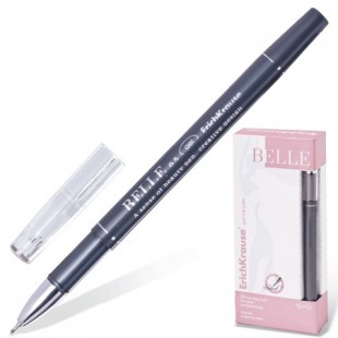 Ручка гелевая ERICH KRAUSE "Belle gel", игольчатый узел 0,5 мм, черный