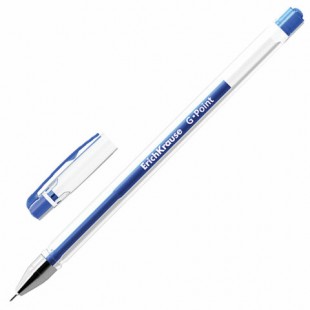 Ручка гелевая ERICH KRAUSE "G-Point", игольчатый узел 0,38 мм, пластик, синий
