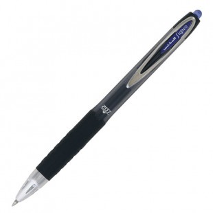 Ручка гелевая автоматическая UNI "Signo", грип, узел 0,7 мм, пластик, синий