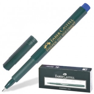 Ручка капиллярная FABER-CASTELL (Германия) "FINEPEN 1511", 0,4 мм, синяя, FC151151