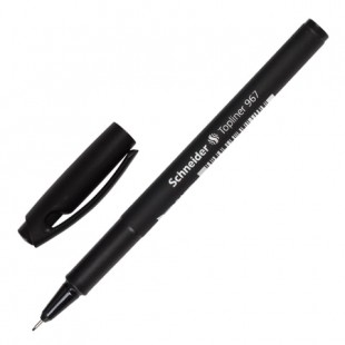 Ручка капиллярная SCHNEIDER (Германия) "Topliner 967", черный корпус, 0,4 мм, черная, S967/1