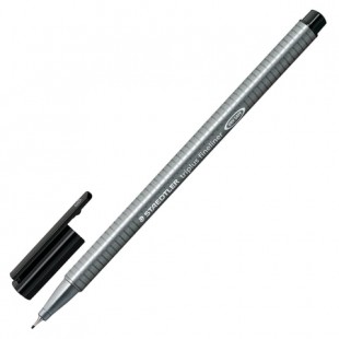 Ручка капиллярная STAEDTLER (ШТЕДЛЕР, Германия) "Triplus", трехгранная, толщина письма 0,3 мм, черная, 334-9