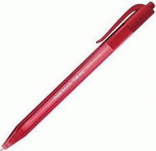 Ручка шариковая автоматическая PAPER MATE "Inkjoy 100 RT", узел 0,7 мм, красный