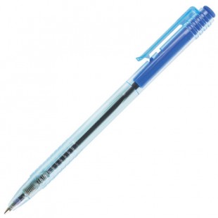 Ручка шариковая автоматическая BRAUBERG "Click Blue", узел 1 мм, синий