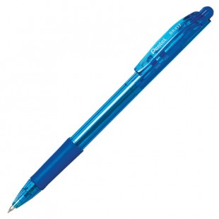Ручка шариковая автоматическая PENTEL "Fine Line", грип, узел 0,7 мм, синий