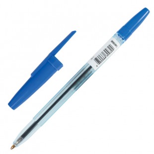 Ручка шариковая СТАММ "Офис", узел 1,2 мм, пластик, синий