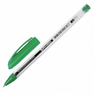 Ручка шариковая масляная BRAUBERG "Rite-oil", узел 0,7 мм, зеленый