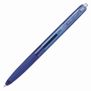 Ручка шариковая автоматическая PILOT "Super Grip G", грип, узел 0,7 мм, пластик, синий
