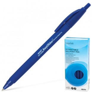 Ручка шариковая автоматическая BEIFA, узел 0,7 мм, трехгранная, синий