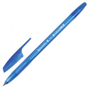 Ручка шариковая BRAUBERG "X-333 Blue", узел 0,7 мм, синий