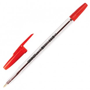 Ручка шариковая CORVINA "Classic", узел 1 мм, пластик, красный
