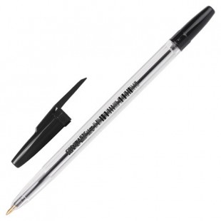 Ручка шариковая CORVINA "Classic", узел 1 мм, пластик, черный