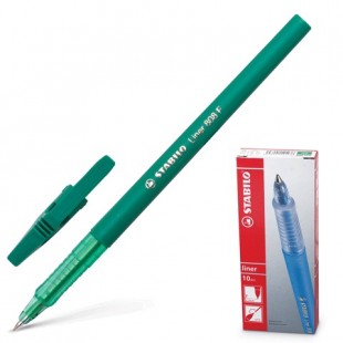 Ручка шариковая STABILO "Liner", узел 0,7 мм, зеленый
