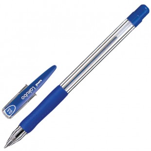Ручка шариковая UNI "Lakubo", грип, узел 0,5 мм, синий