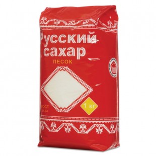 Сахар-песок РУССКИЙ, 1 кг, пакет