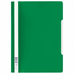 Папка-скоросшиватель DURABLE, А4, 150/180 мкм, пластик, зеленый