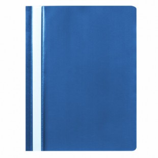 Папка-скоросшиватель STAFF, А4, 100/120 мкм, пластик, синий