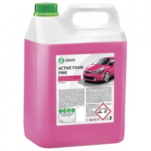 Шампунь для бесконтактной мойки GRASS "Active Foam Pink", 6 кг, канистра