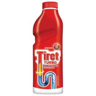 Средство для прочистки труб TIRET "Turbo", 1 л, гель